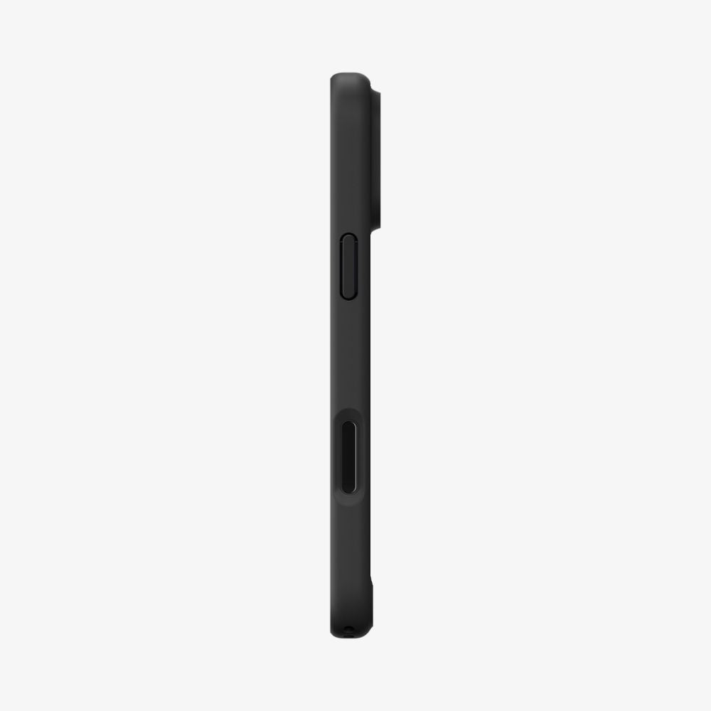 Funda MagSafe para Apple iPhone 17 Pro Max, Spigen, Ultra Hybrid, Negra Naranja Satinada ACS10482