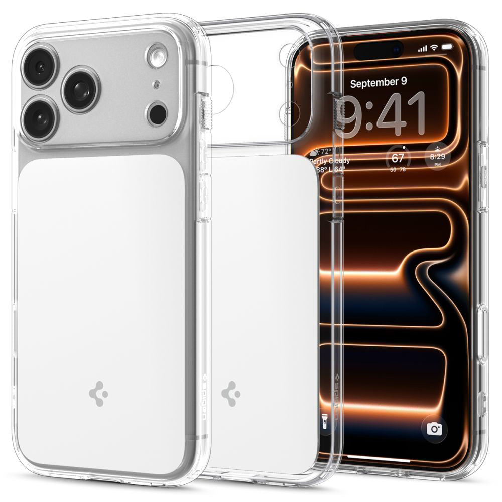 Funda MagSafe para Apple iPhone 17 Pro Max, Spigen, Ultra Hybrid T, Blanca ACS10280
