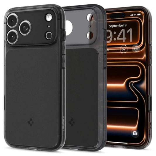 Funda MagSafe para Apple iPhone 17 Pro Max, Spigen, Ultra Hybrid T, Negra Mate