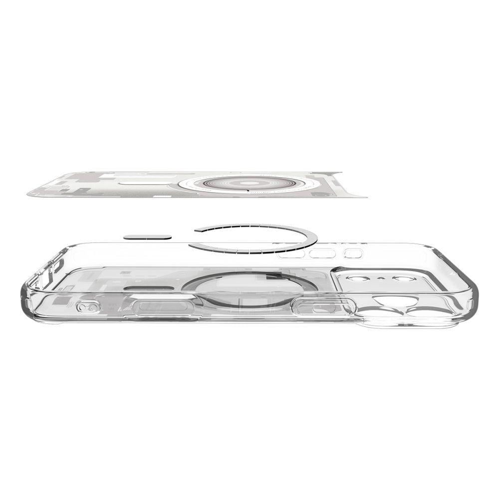 Funda MagSafe para Apple iPhone 17 Pro Max, Spigen, Ultra Hybrid Zero One, Blanca ACS10287