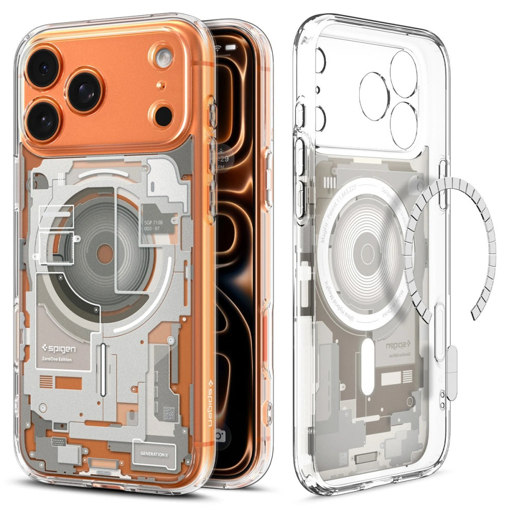 Funda MagSafe para Apple iPhone 17 Pro Max, Spigen, Ultra Hybrid Zero One, Beige ACS10288