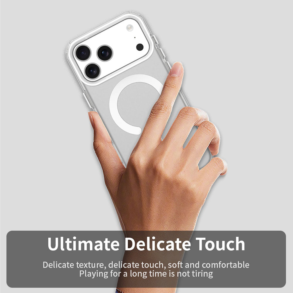 Funda MagSafe para Apple iPhone 17 Pro Max, Techsuit, CandyCase, Blanca