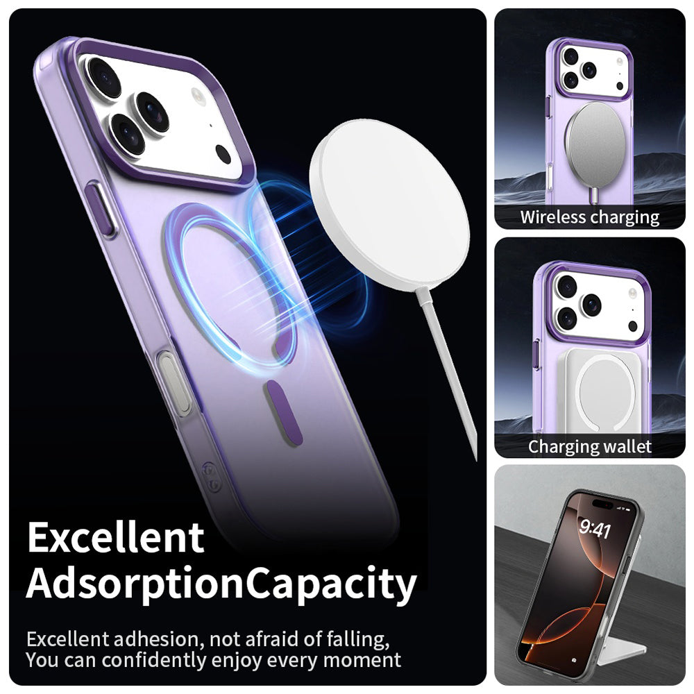 Funda MagSafe para Apple iPhone 17 Pro Max, Techsuit, CandyCase, Morado