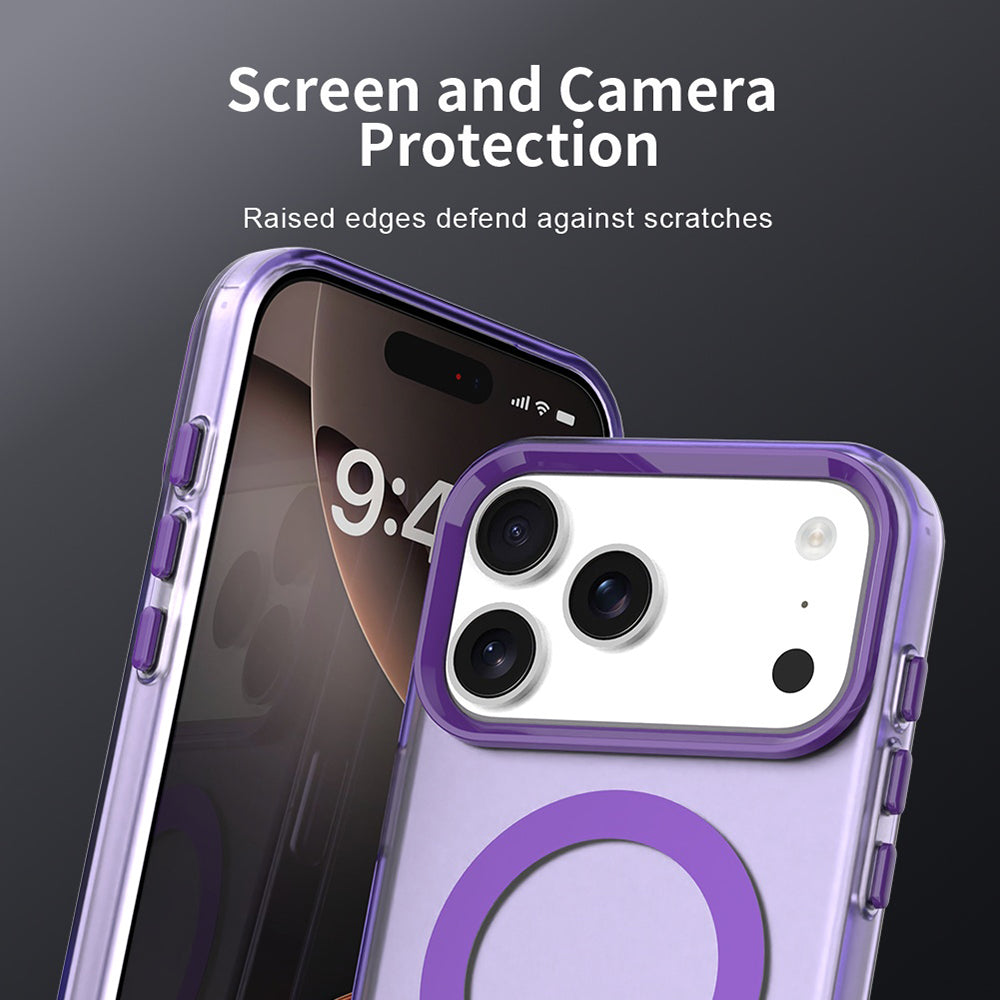 Funda MagSafe para Apple iPhone 17 Pro Max, Techsuit, CandyCase, Morado