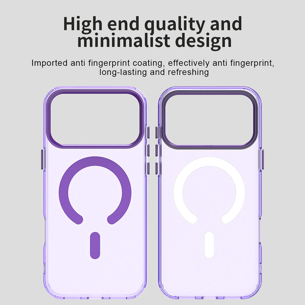 Funda MagSafe para Apple iPhone 17 Pro Max, Techsuit, CandyCase, Morado