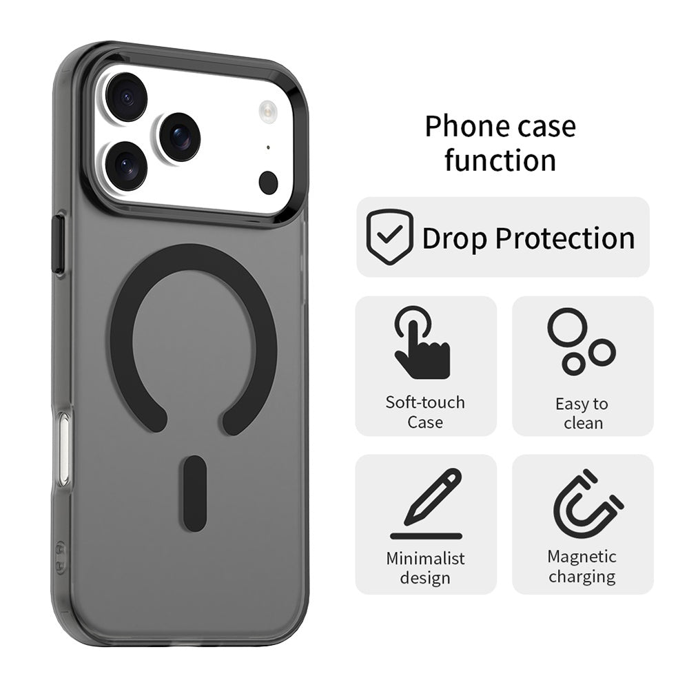 Funda MagSafe para Apple iPhone 17 Pro Max, Techsuit, CandyCase, Negra