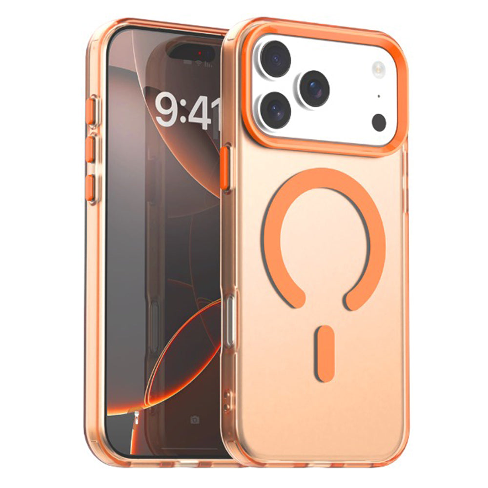 Funda MagSafe para Apple iPhone 17 Pro Max, Techsuit, CandyCase, Naranja