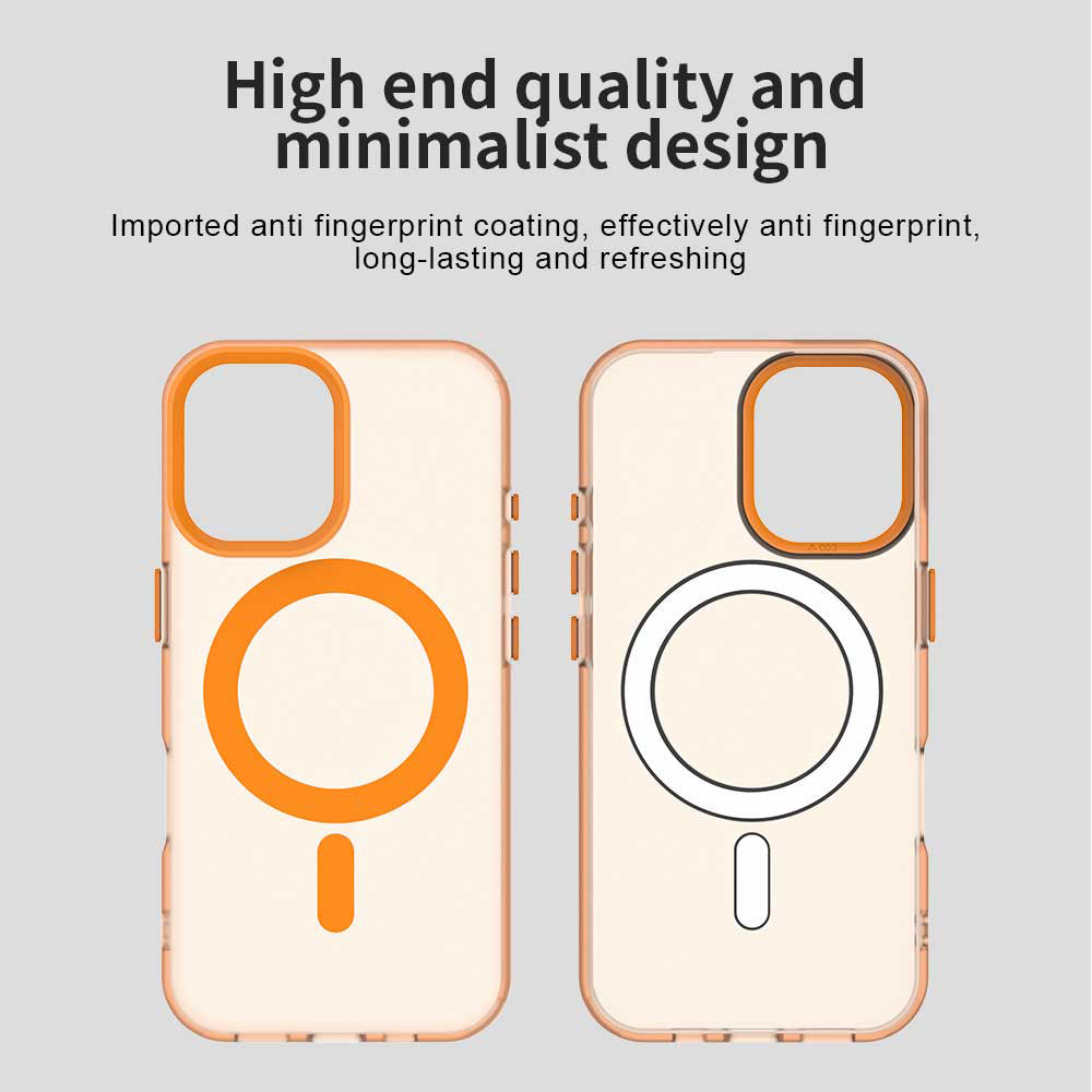 Funda MagSafe para Apple iPhone 17 Pro Max, Techsuit, CandyCase, Naranja
