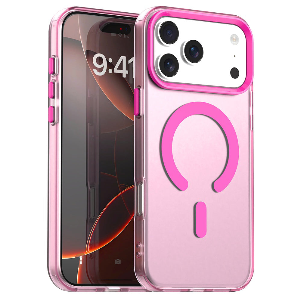 Funda MagSafe para Apple iPhone 17 Pro Max, Techsuit, CandyCase, Rosa