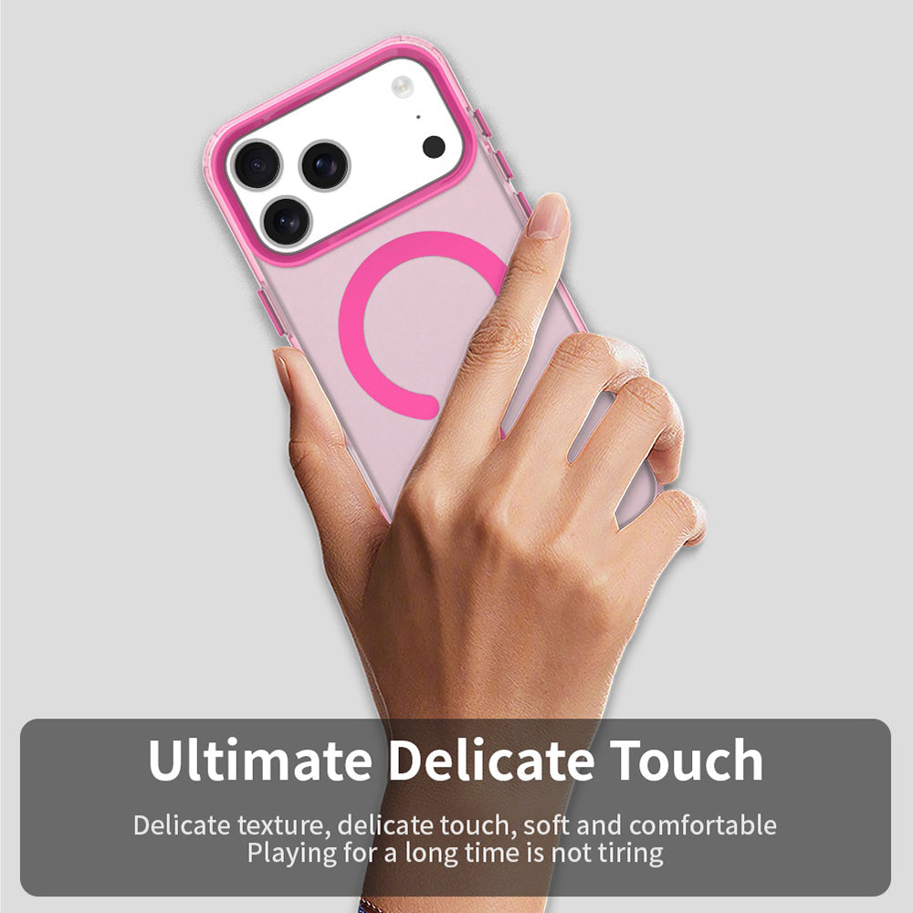 Funda MagSafe para Apple iPhone 17 Pro Max, Techsuit, CandyCase, Rosa