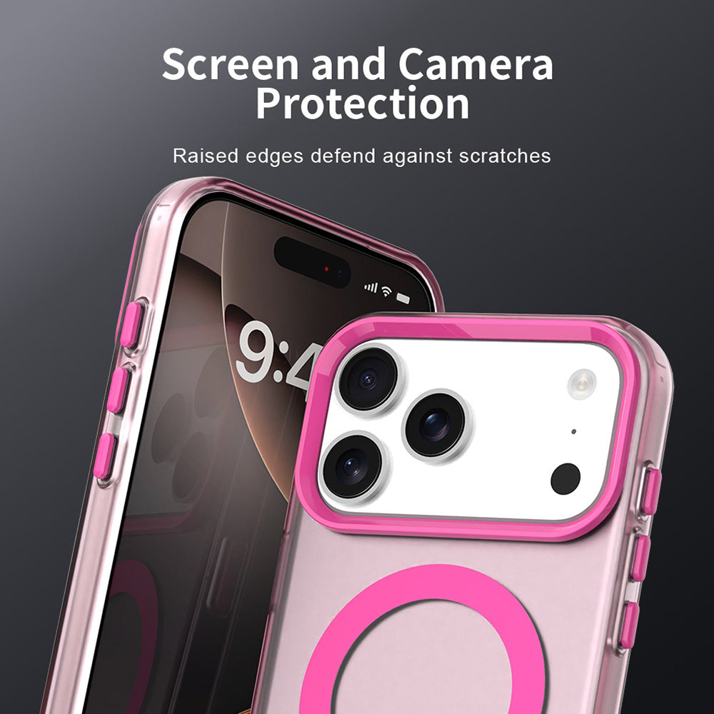 Funda MagSafe para Apple iPhone 17 Pro Max, Techsuit, CandyCase, Rosa