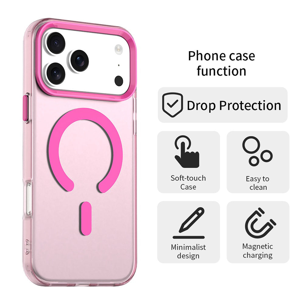 Funda MagSafe para Apple iPhone 17 Pro Max, Techsuit, CandyCase, Rosa