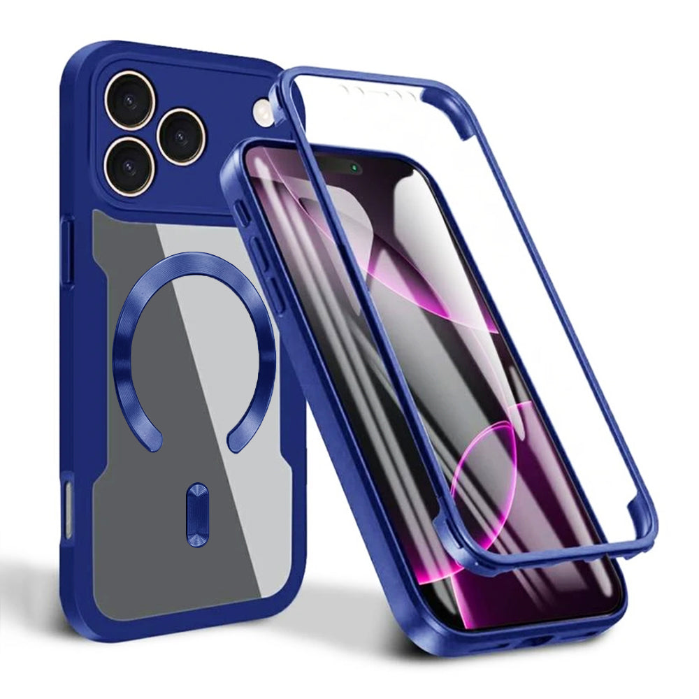 Funda MagSafe para Apple iPhone 17 Pro Max, Techsuit, ColorVerse 360, Azul