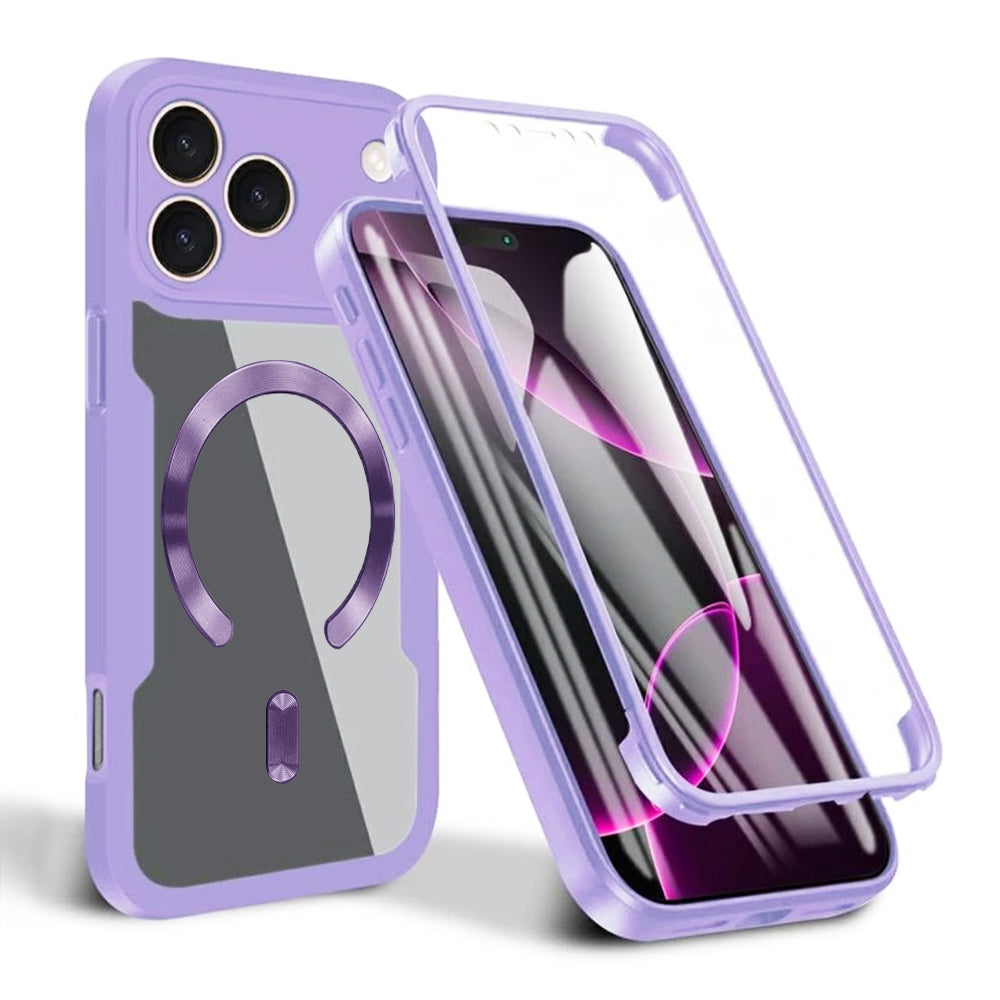 Funda MagSafe para Apple iPhone 17 Pro Max, Techsuit, ColorVerse 360, Morado