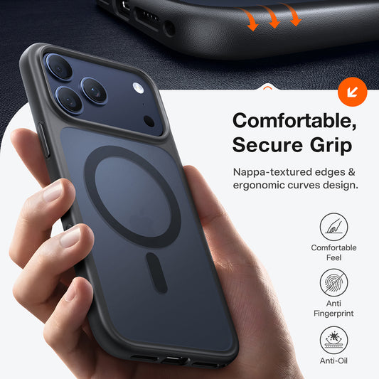 Funda MagSafe para Apple iPhone 17 Pro Max, Torras, Guardian, Negra