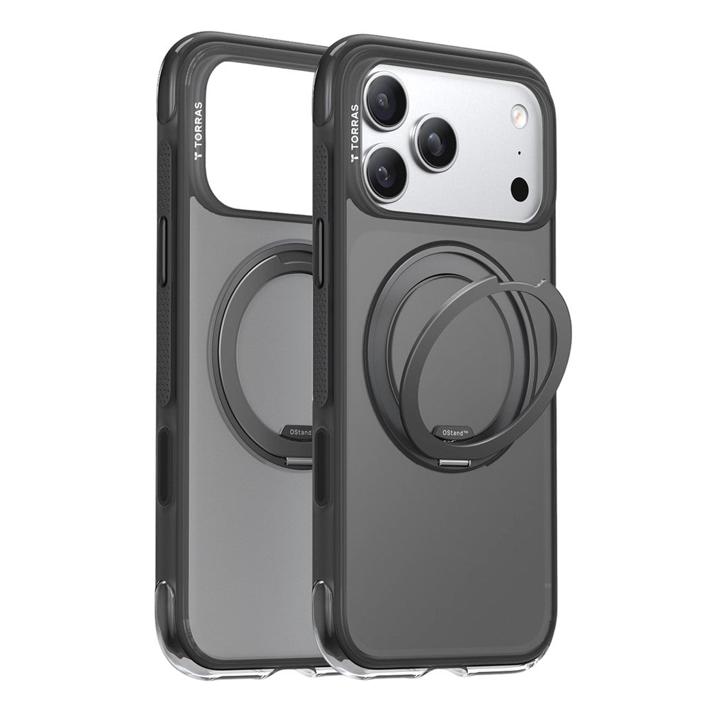 Funda MagSafe para Apple iPhone 17 Pro Max, Torras, Ostand O3 Air, Gris