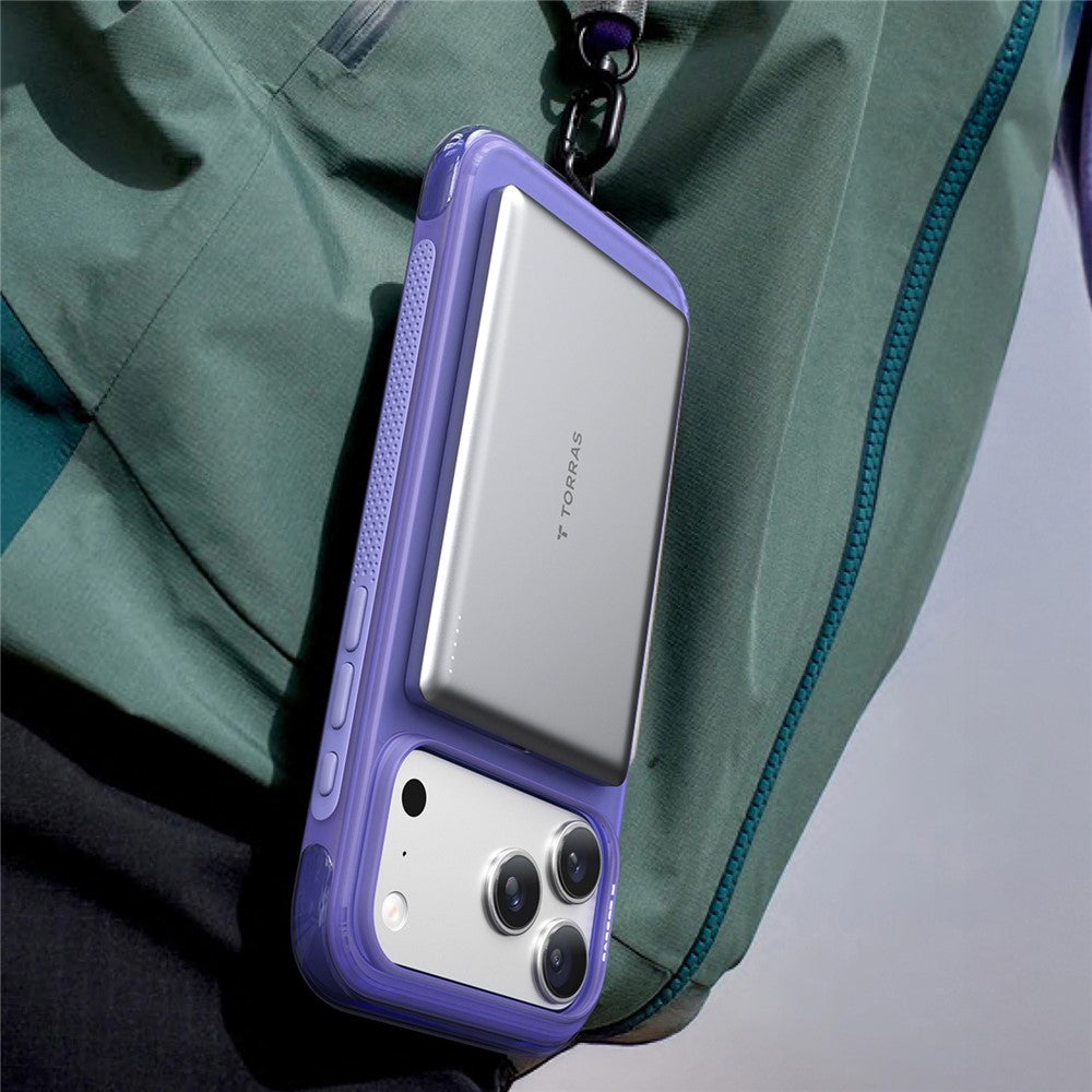 Funda MagSafe para Apple iPhone 17 Pro Max, Torras, Ostand O3 Air, Gris