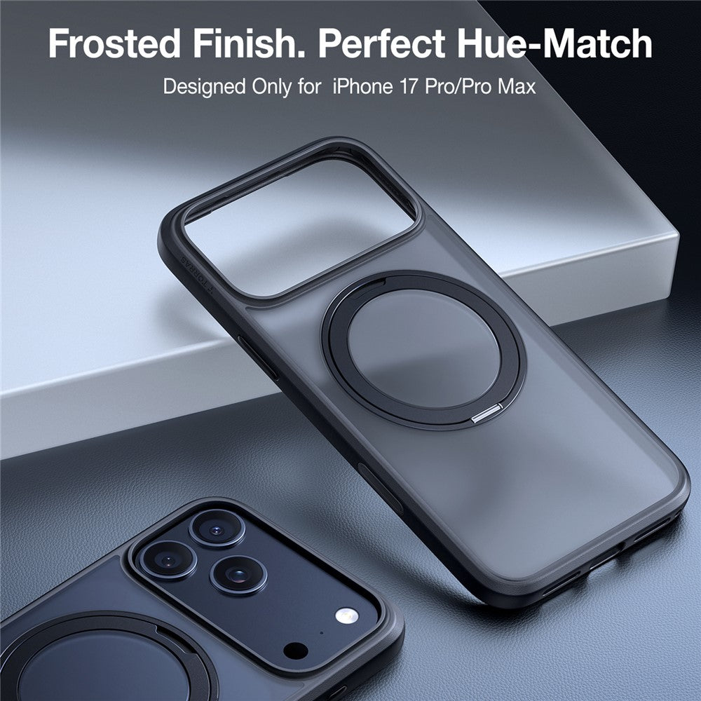 Funda MagSafe para Apple iPhone 17 Pro Max, Torras, Ostand Pro, Negra