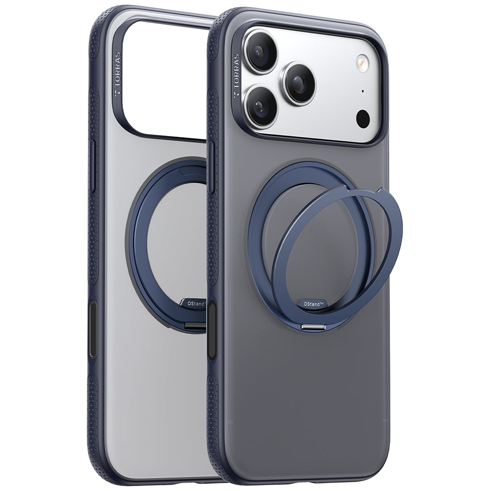 Funda MagSafe para Apple iPhone 17 Pro Max, Torras, Ostand R Fitness, Azul Marino