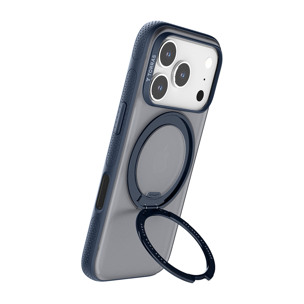 Funda MagSafe para Apple iPhone 17 Pro Max, Torras, Ostand R Fitness, Azul Marino