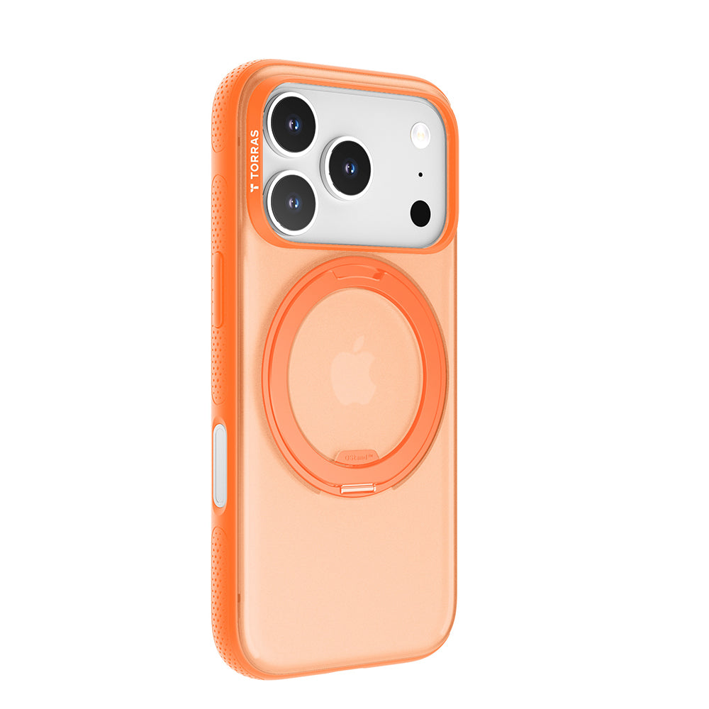 Funda MagSafe para Apple iPhone 17 Pro Max, Torras, Ostand R Fitness, Naranja