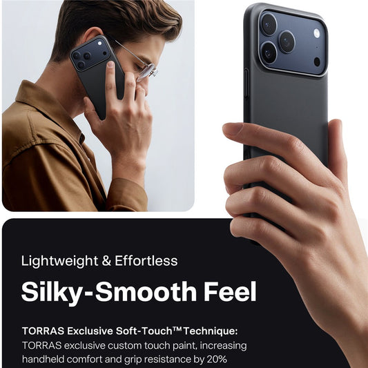 Funda MagSafe para Apple iPhone 17 Pro Max, Torras, SlimFit, Negra