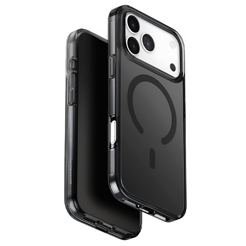 Funda MagSafe para Apple iPhone 17 Pro Max, UNIQ, Clario MagClick, Negra