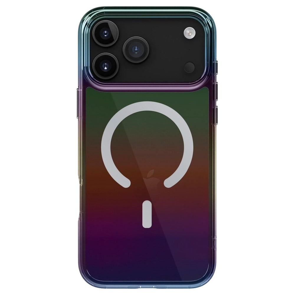 Funda MagSafe para Apple iPhone 17 Pro Max, UNIQ, Iridescia MagClick, Aurora