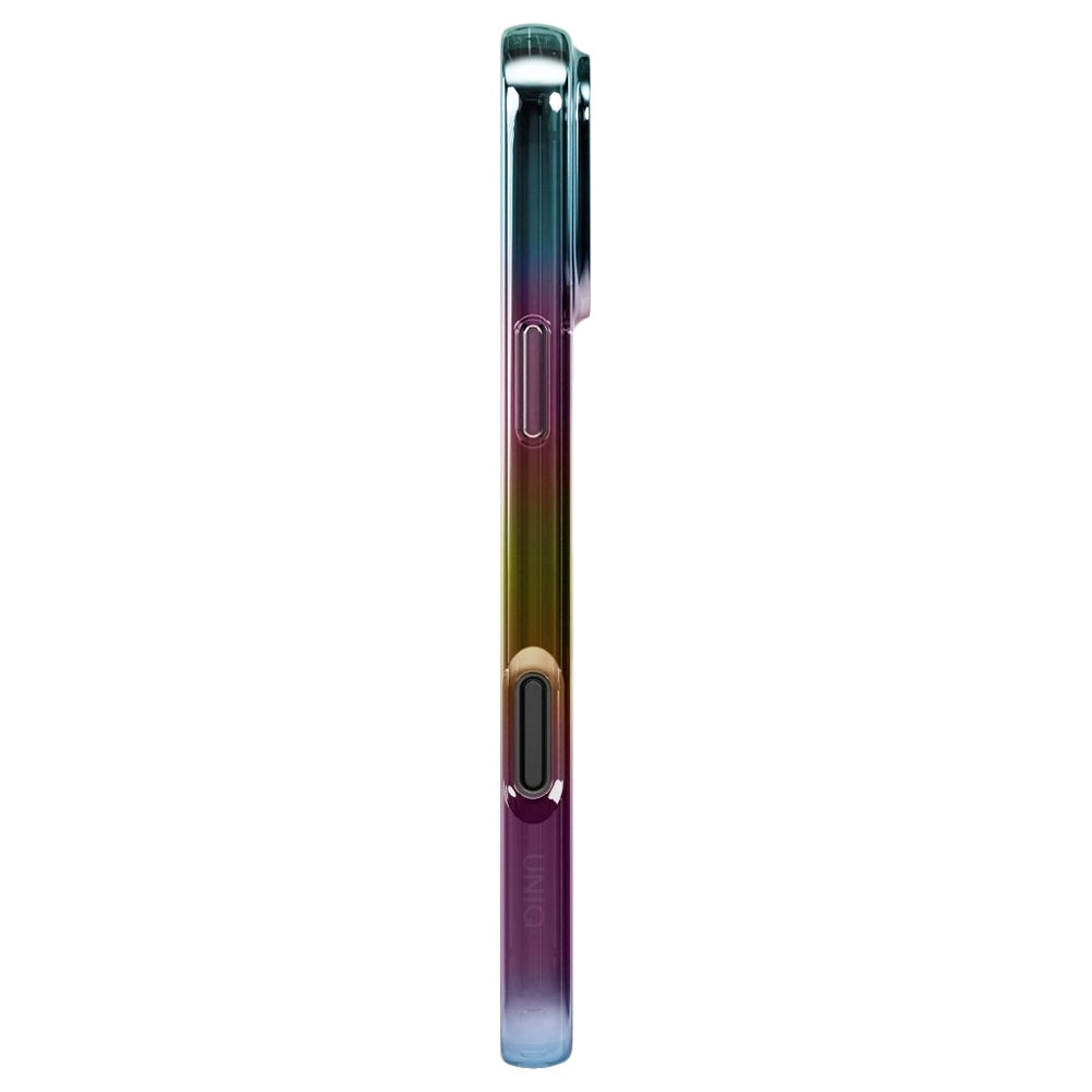 Funda MagSafe para Apple iPhone 17 Pro Max, UNIQ, Iridescia MagClick, Aurora