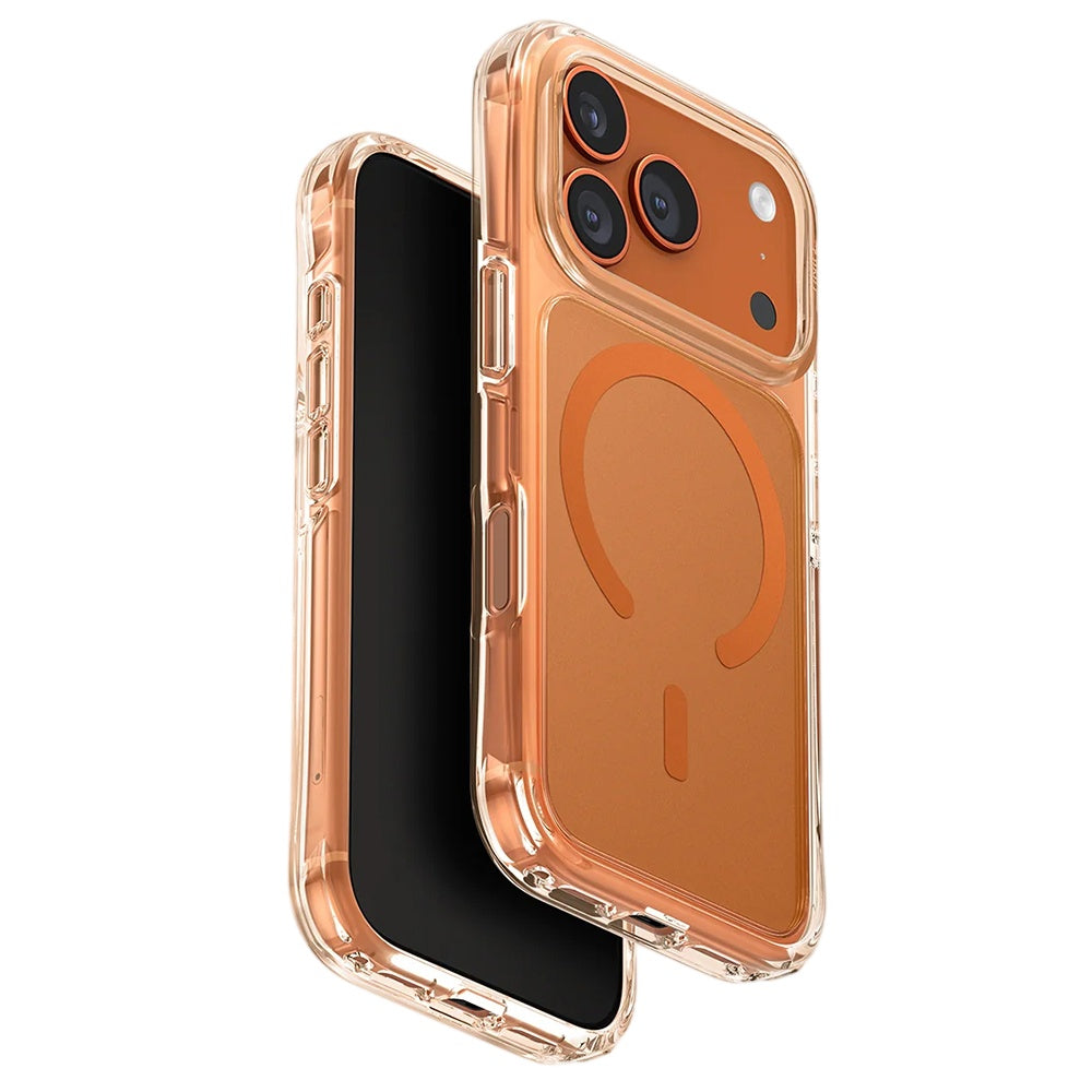 Funda MagSafe para Apple iPhone 17 Pro Max, UNIQ, LifePro Xtreme MagClick, Naranja