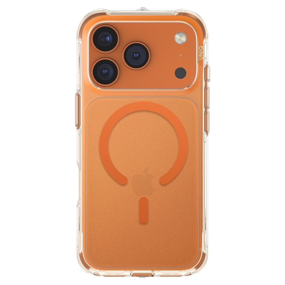 Funda MagSafe para Apple iPhone 17 Pro Max, UNIQ, LifePro Xtreme MagClick, Naranja