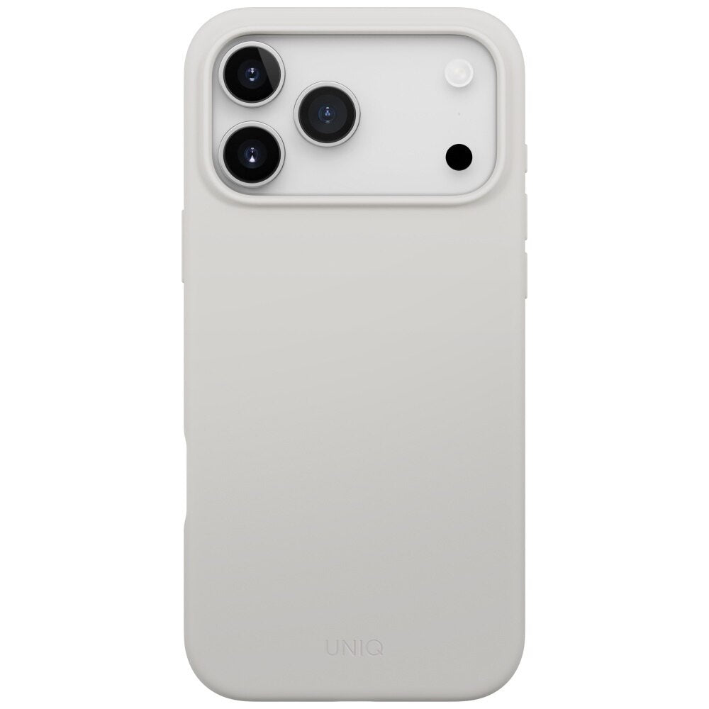 Funda MagSafe para Apple iPhone 17 Pro Max, UNIQ, Lino MagClick, Gris
