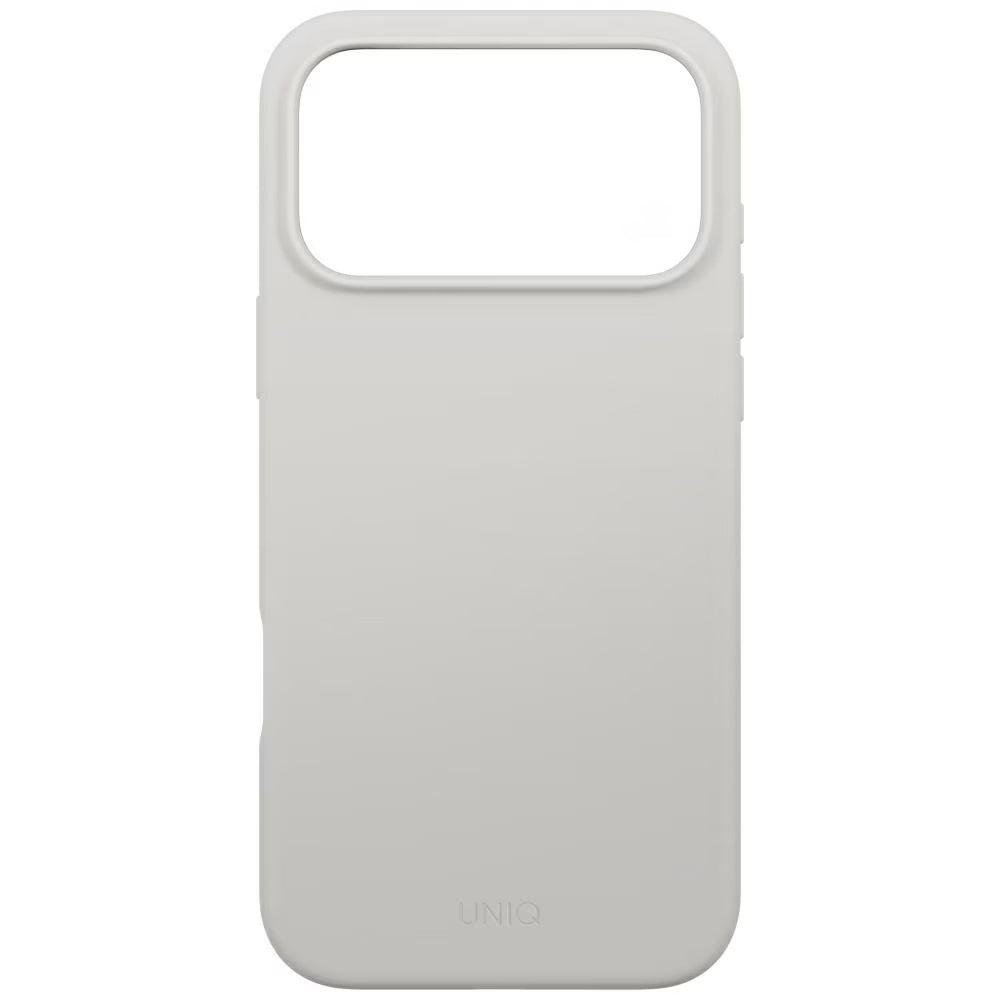 Funda MagSafe para Apple iPhone 17 Pro Max, UNIQ, Lino MagClick, Gris