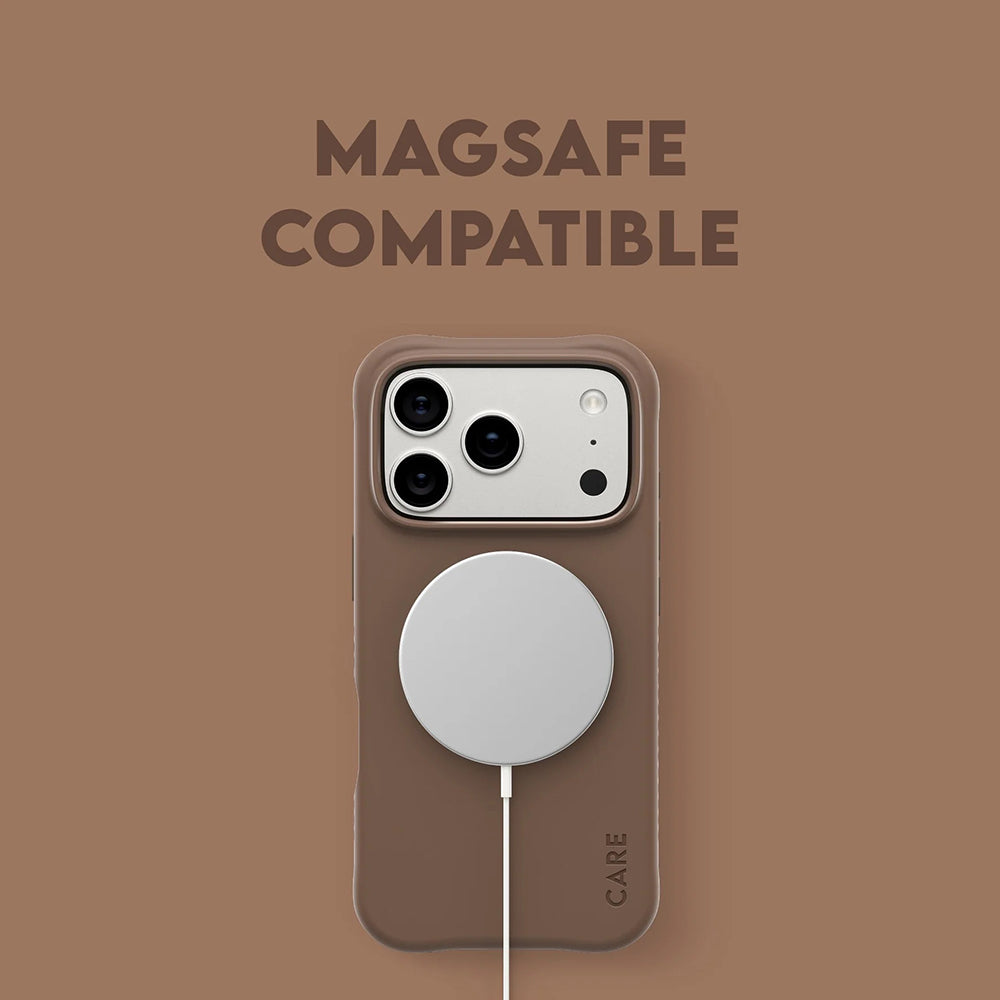 Funda MagSafe para Apple iPhone 17 Pro, PanzerGlass, Care Fashionable, Marrón