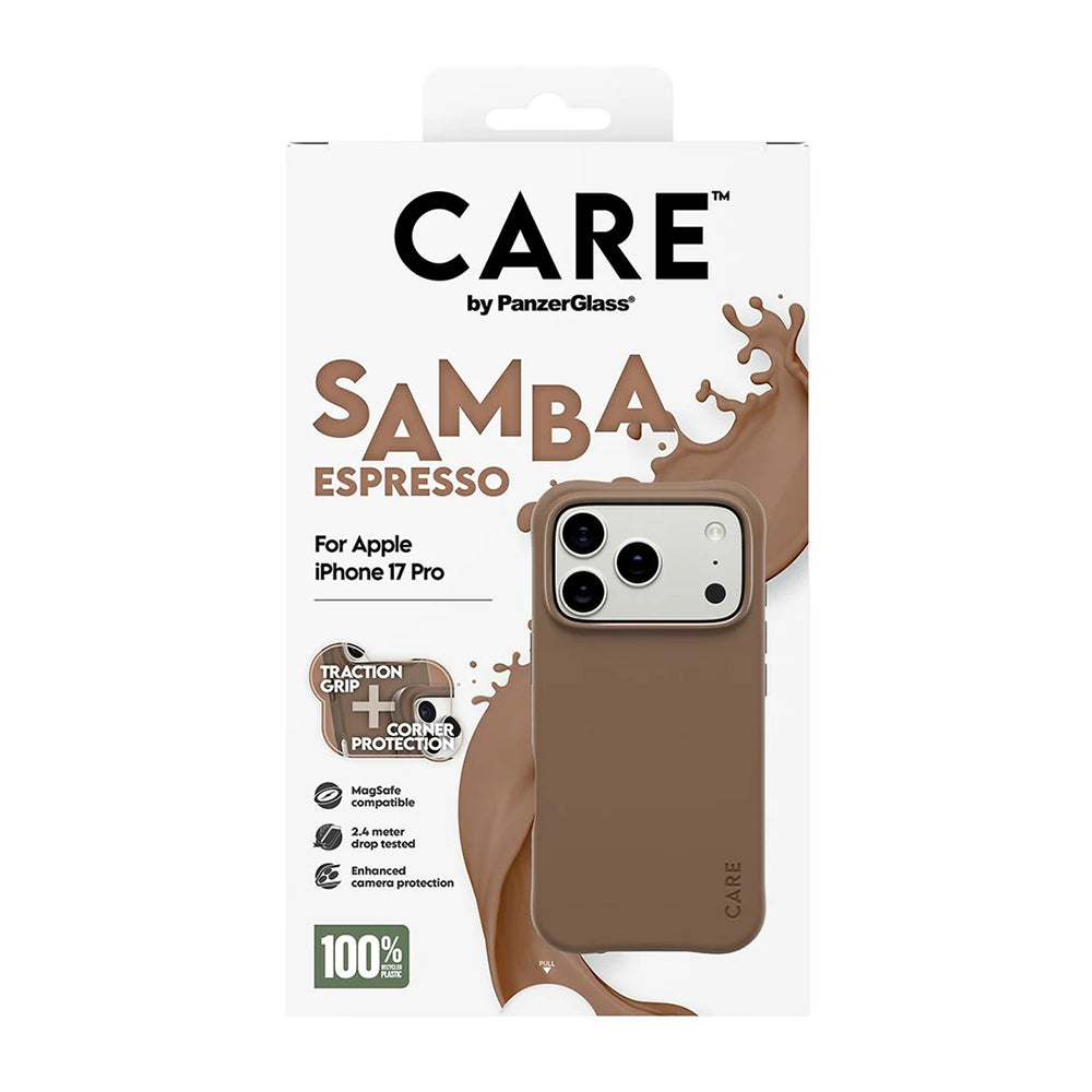 Funda MagSafe para Apple iPhone 17 Pro, PanzerGlass, Care Fashionable, Marrón