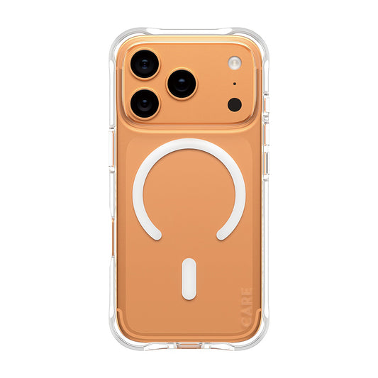 Funda MagSafe para Apple iPhone 17 Pro, PanzerGlass, Care Fashionable, Transparente Blanca