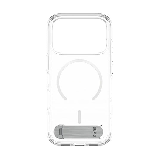 Funda MagSafe para Apple iPhone 17 Pro, PanzerGlass, con soporte Kickstand, Transparente