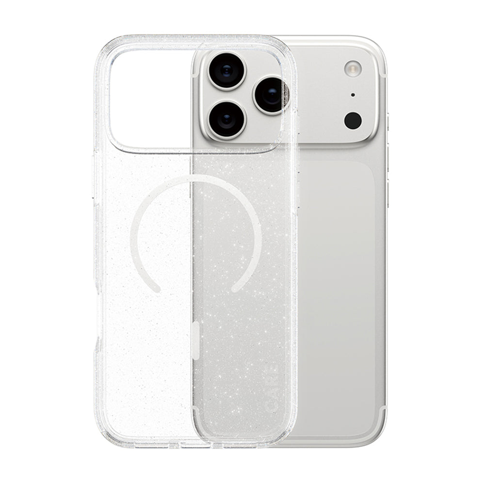 Funda MagSafe para Apple iPhone 17 Pro, PanzerGlass, Care Urban Explorer Star Lit, Transparente Blanca