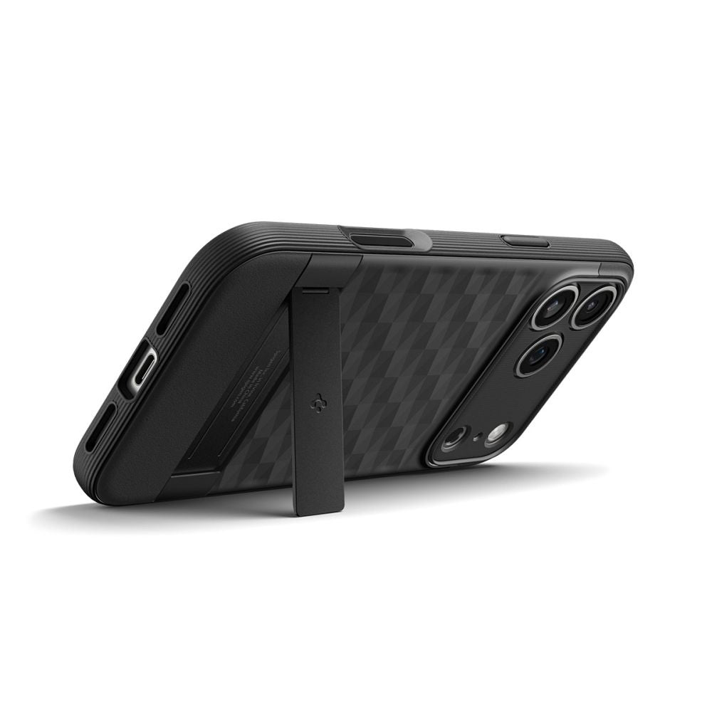 Funda MagSafe para Apple iPhone 17 Pro, Spigen, Caseology Parallax S, Negra Mate