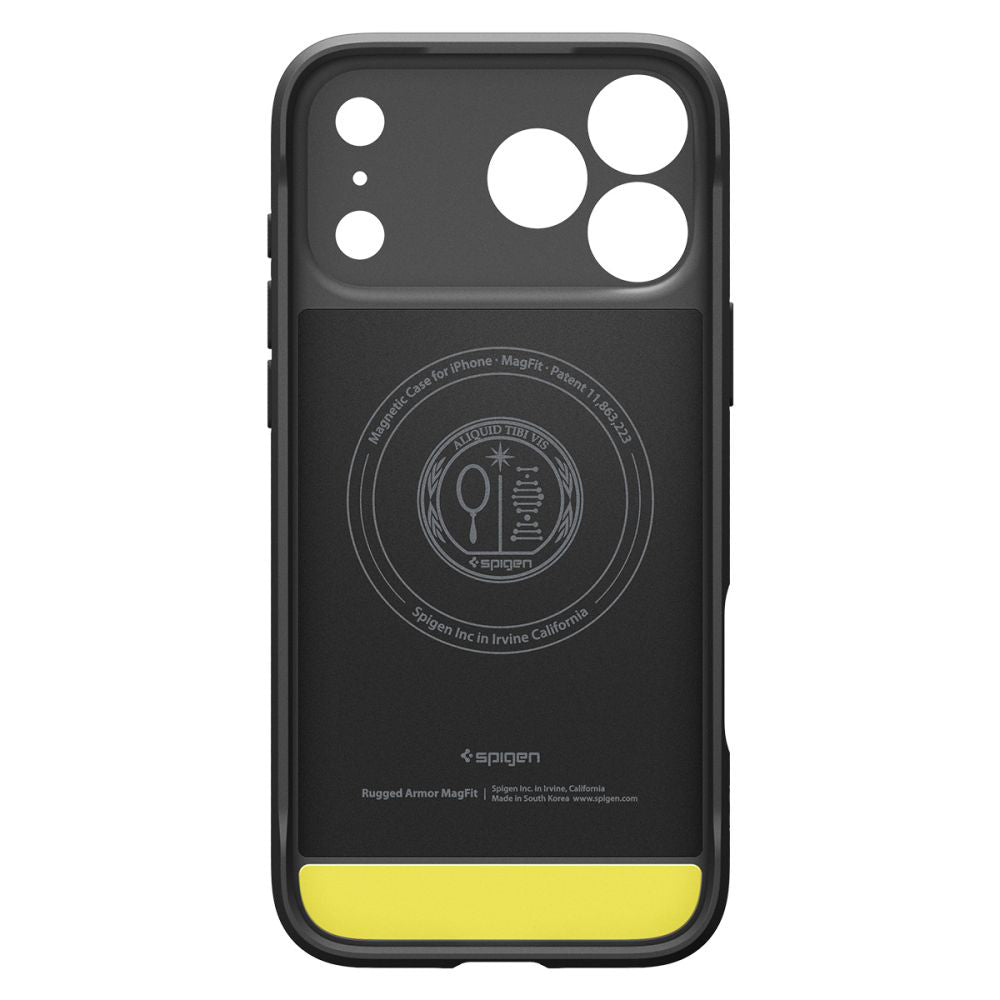 Funda MagSafe para Apple iPhone 17 Pro, Spigen, Rugged Armor, Negra Mate ACS10329
