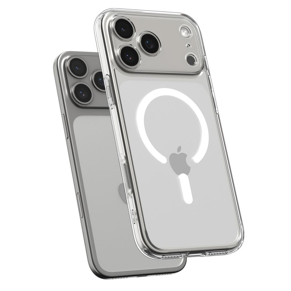Funda MagSafe para Apple iPhone 17 Pro, Spigen, Ultra Hybrid, Blanca ACS10346
