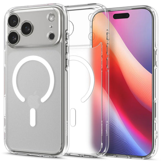 Funda MagSafe para Apple iPhone 17 Pro, Spigen, Ultra Hybrid, Blanco Satinado