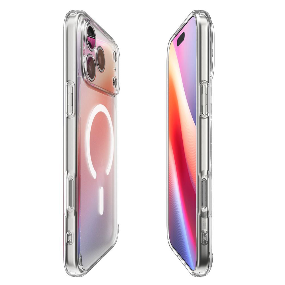 Funda MagSafe para Apple iPhone 17 Pro, Spigen, Ultra Hybrid, Blanco Satinado ACS10350