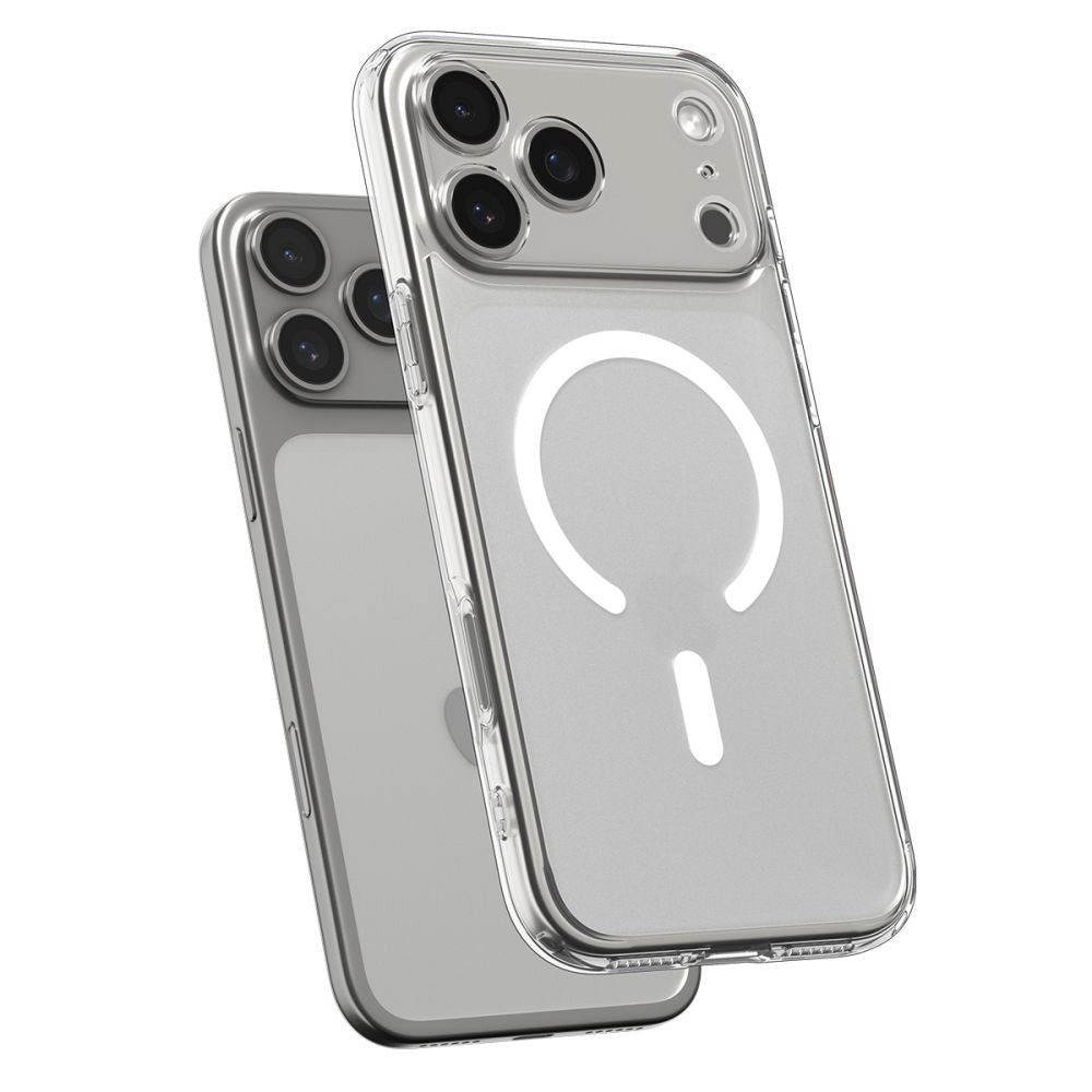 Funda MagSafe para Apple iPhone 17 Pro, Spigen, Ultra Hybrid, Blanco Satinado ACS10350