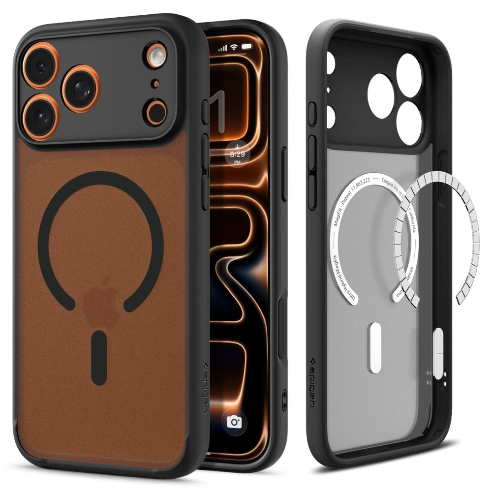 MagSafe Case for Apple iPhone 17 Pro, Spigen, Ultra Hybrid, Satin Black ACS10349