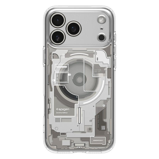 Funda MagSafe para Apple iPhone 17 Pro, Spigen, Ultra Hybrid, Transparente