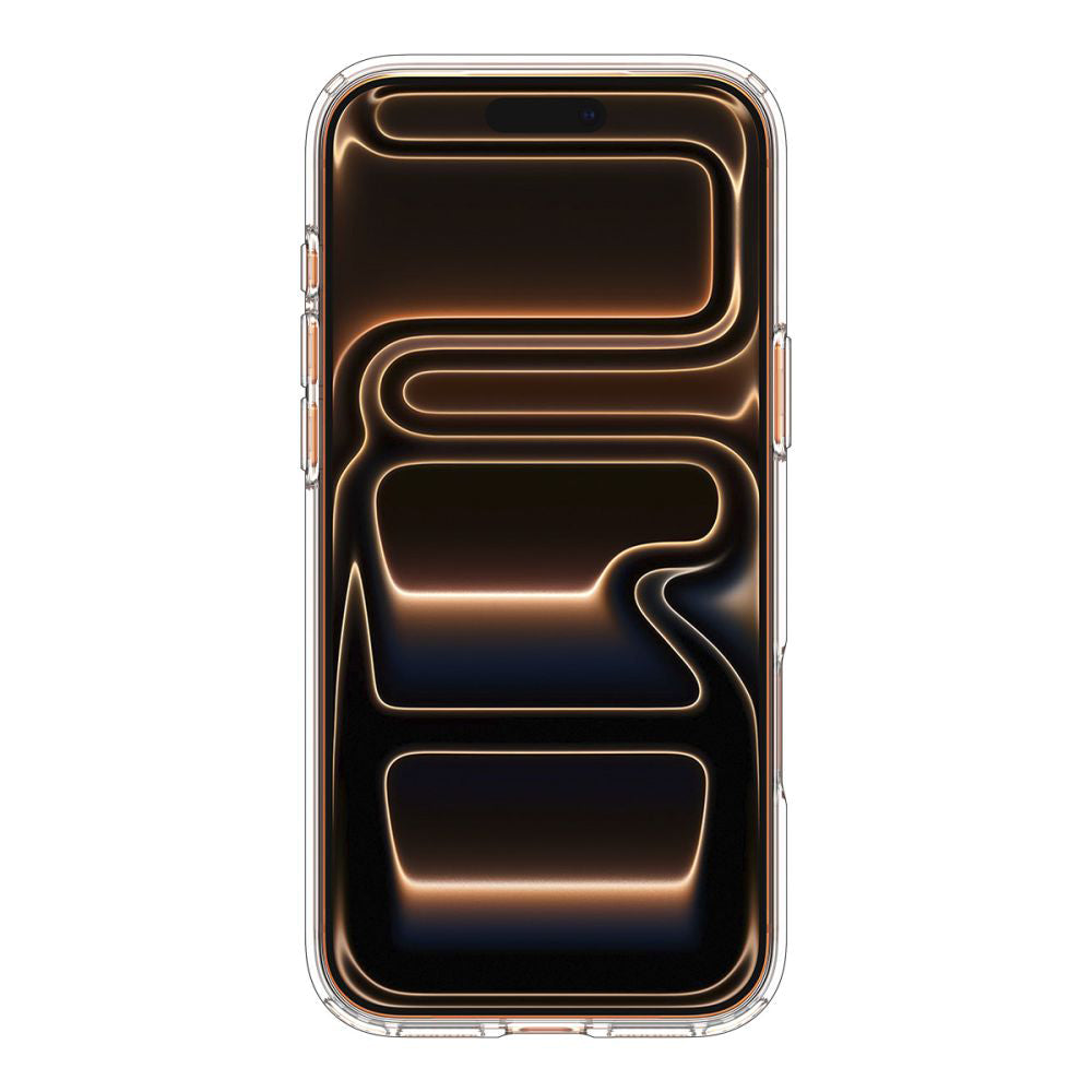 Funda MagSafe para Apple iPhone 17 Pro, Spigen, Ultra Hybrid, Transparente Naranja ACS11112