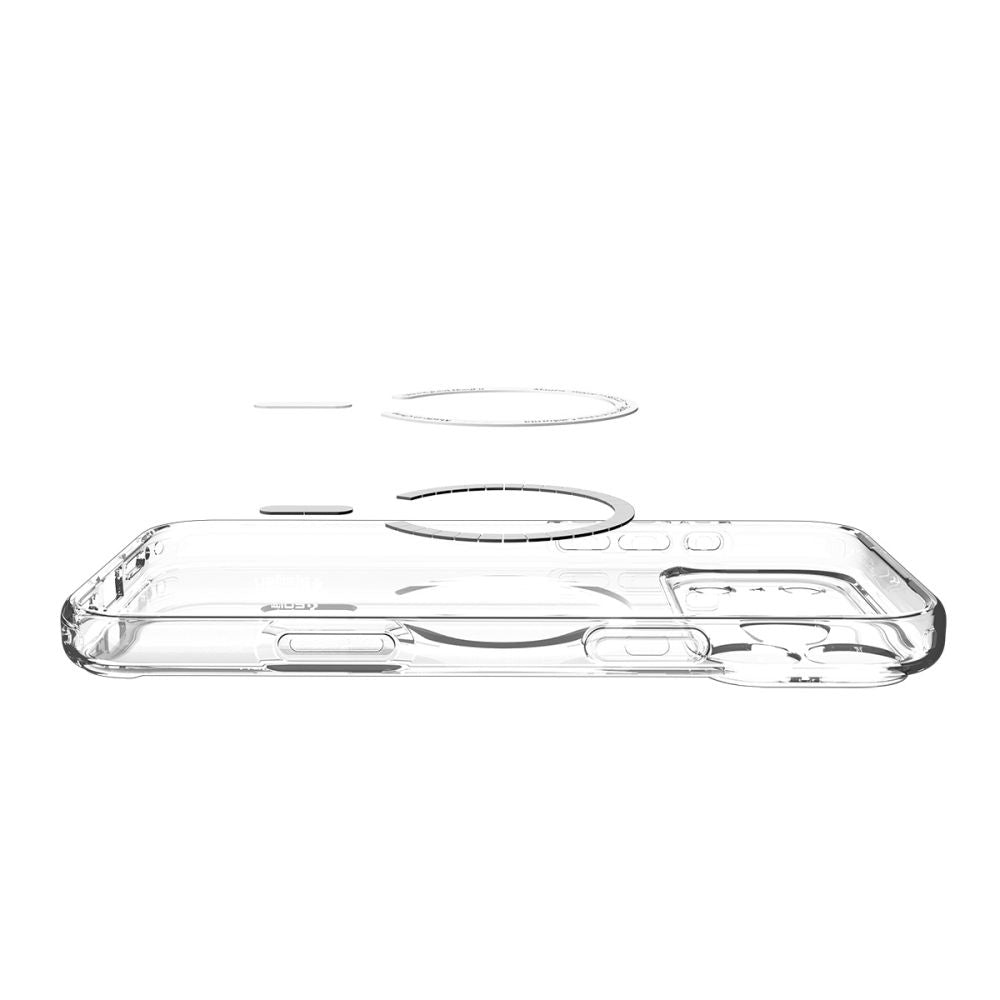 Funda MagSafe para Apple iPhone 17 Pro, Spigen, Ultra Hybrid, Transparente Naranja ACS11112