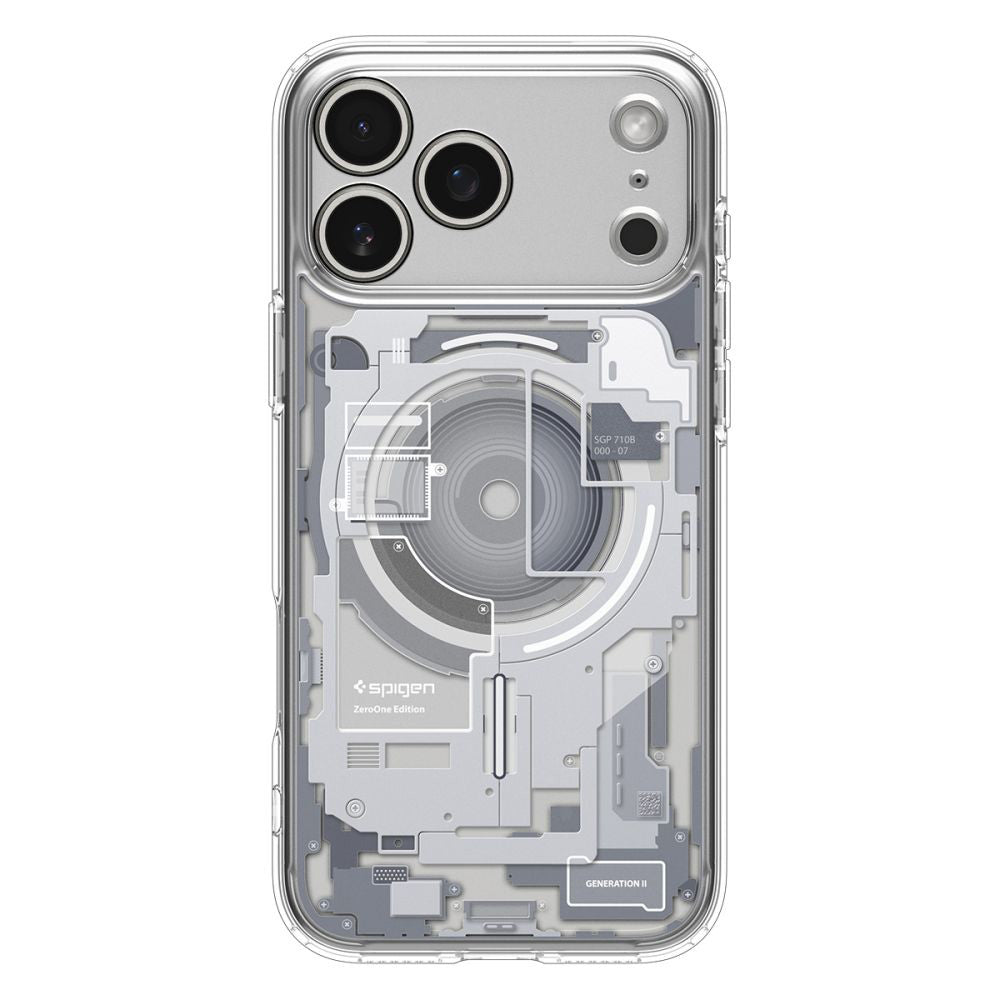 Funda MagSafe para Apple iPhone 17 Pro, Spigen, Ultra Hybrid Zero One, Blanca ACS10351