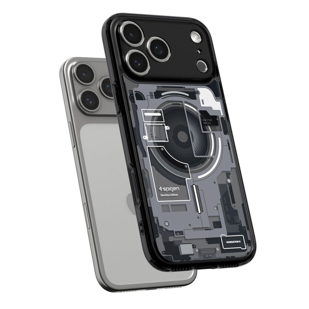Funda MagSafe para Apple iPhone 17 Pro, Spigen, Ultra Hybrid Zero One, Negra ACS10353
